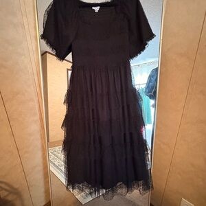 Elegant Black Lace Dress